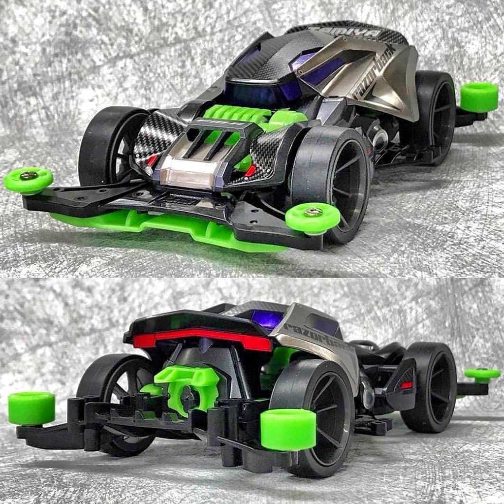 รถทามิย่า Razorblack สวยมาก Mini 4WD Let's & Go รถทามิย่าแรงๆ รถตรงปก ...