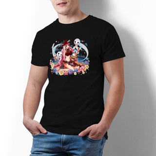 เสื้อยืดเข้ารูป Bandai Perona เสื้อยืด One Piece วินเทจ 100% ผ้าฝ้ายเสื้อยืดคอ O พิมพ์ท็อปส์ซูน่ากลัวสําหรับผู้ชายเ_53