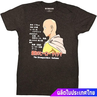 ผู้ชายและผู้หญิง One Punch Man Saitama The Strongest Hero T-Shirt - Officially Licensed top รุ่นคู่เสื้อยืดอินเทรนด_07