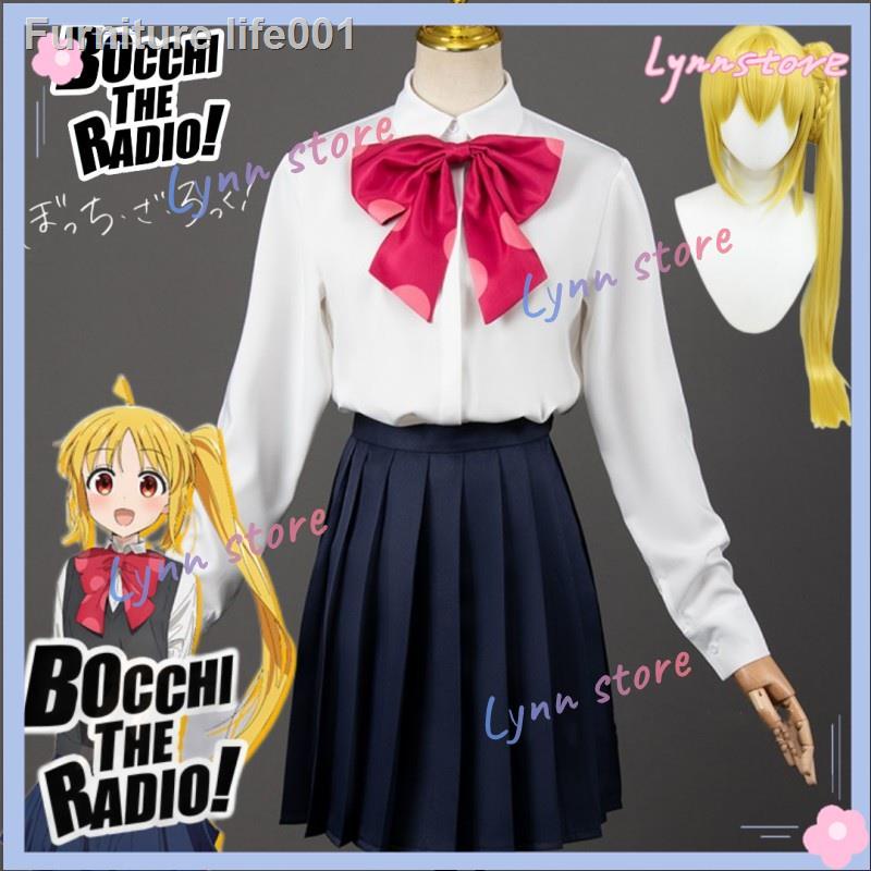 อะนิเมะ-gotou-hitori-kita-ikuyo-yamada-ryo-ijichi-nijika-cos-กระโปรง-bocchi-the-rock-cosplay-ชุดโรงเรียนมัธยม-j