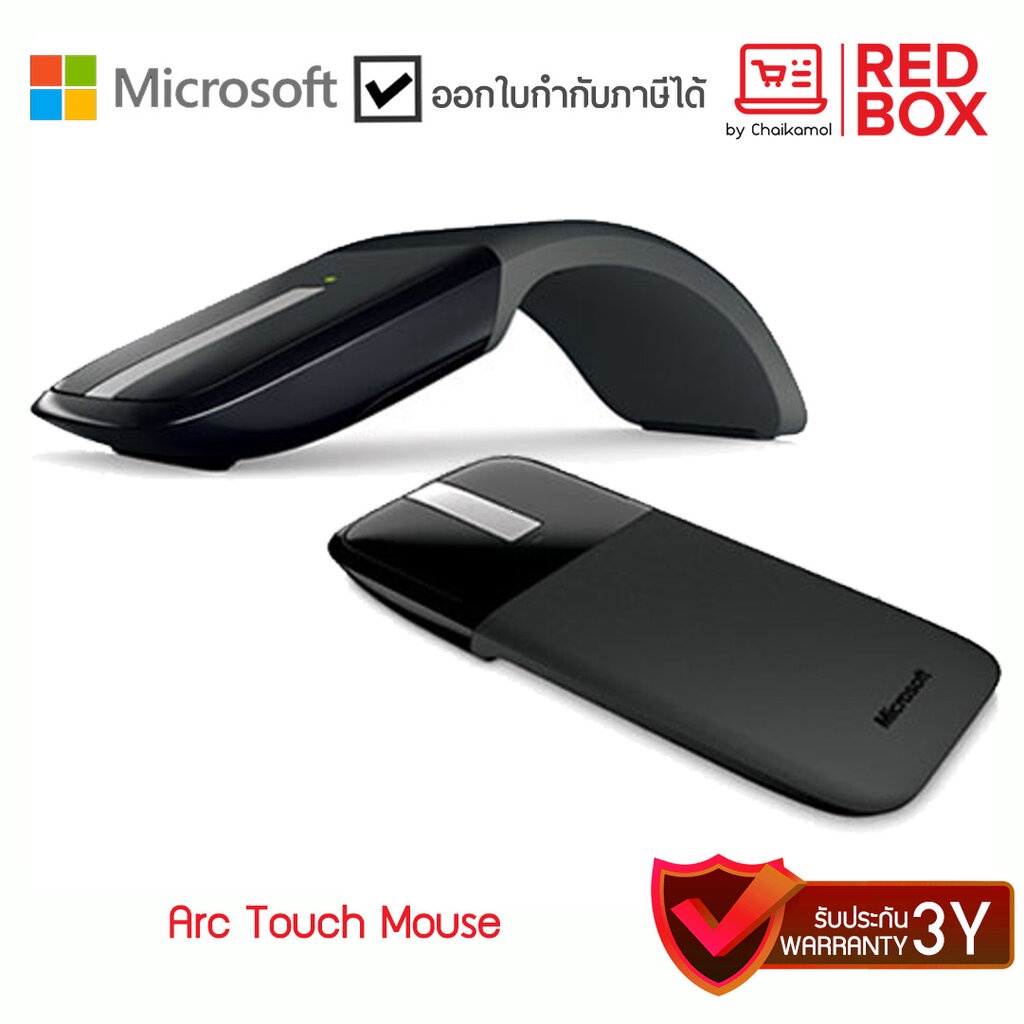 microsoft-wireless-arc-touch-mouse-port-usb-ไวเลส-รุ่น-rvf-00054-เม้าส์ไร้สาย-ประกัน-3-ปี