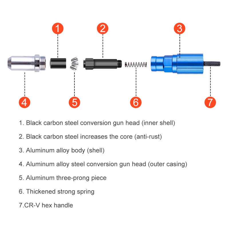 riveter-adapter-riveting-อะแดปเตอร์2-4-3-2-4-0มม-riveter-ที่ยิงหมุดน็อตสำหรับ-drills