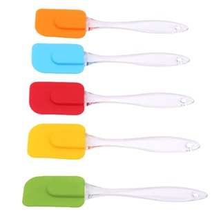 【AG】Cake Spatula Non-stick Heat Resistant Silicone Hanging Multipurpose Cake Scraper Baking Tool