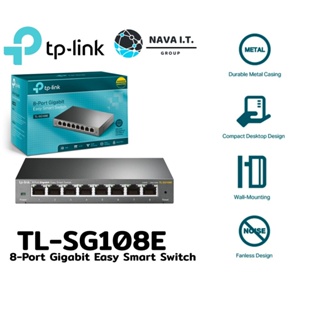 ภาพหน้าปกสินค้า⚡️กรุงเทพฯด่วน1ชั่วโมง⚡️ TP-Link TL-SG108E 8-Port Gigabit Easy Smart Switch รองรับ VLAN รับประกัน Limited lifetime ที่เกี่ยวข้อง