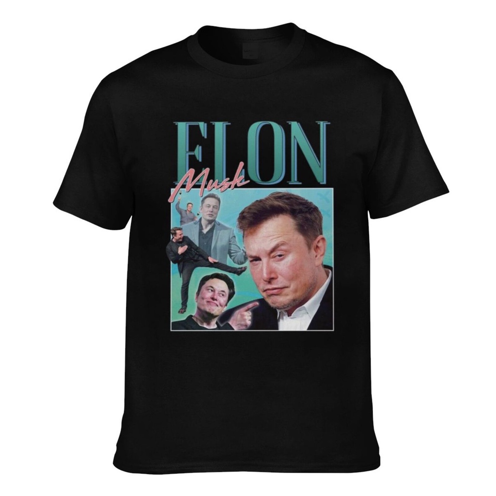 เสื้อคู่วินเทจ-ไอคอนการแสดงความเคารพ-elon-musk-meme-legend-80s-retro-tesla-เสื้อยืดแขนสั้นผู้ชาย-03