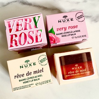 (พร้อมส่ง) Nuxe lip balm - reve de miel/very rose 15g