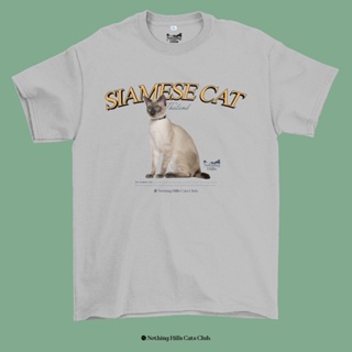 เสื้อยืดลาย SIAMESE CAT( วิเชียรมาศ) Classic Cotton Unisex by 【Nothing Hills】เสื้อยืด