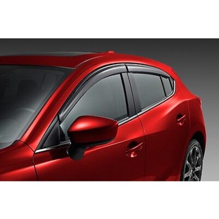 (ของแท้) ชุด คิ้วกันสาด กันสาด มาสด้า 3 Mazda 3 Skyactive 2014-18  4D และ 5D มาสด้า3 Mazda3