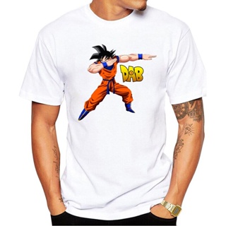 ✇❦ใหม่ล่าสุดแฟชั่น Cool พิมพ์ Dabbing Super Saiyan เสื้อยืดฤดูร้อนอินเทรนด์ Mens Hip Hop แขนสั้นตลก Dragon Ball Z G_04