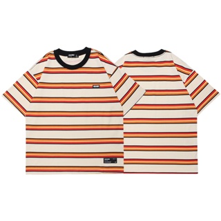 Butter up เสื้อยืดโอเวอร์ไซส์ “Orange Striped” Oversize T-Shirt