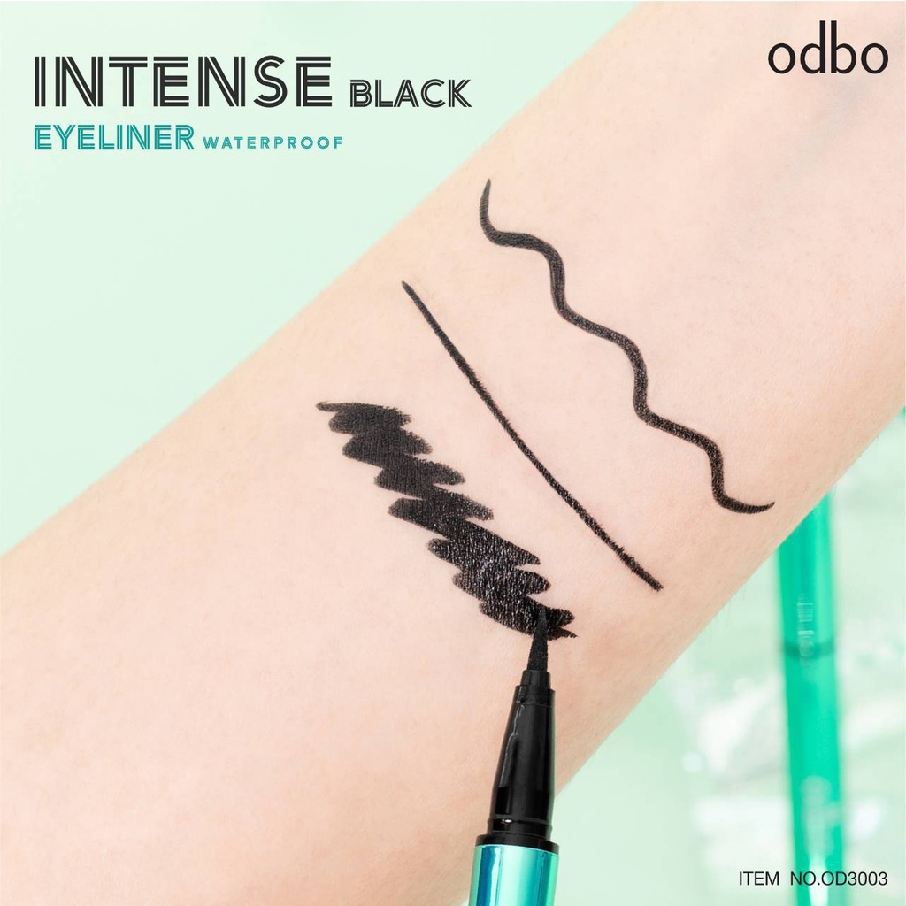 ของแท้-ส่งด่วน-ถูก-odbo-intense-black-eyeliner-od3003-โอดีบีโอ-อินเท้นซ์-แบล็ค-อายไลเนอร์-เขียว-x-1-ชิ้น-dayse