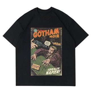 เสื้อยืด | ขนาดใหญ่ | เสื้อยืด พิมพ์ลายการ์ตูน Gotham DC COMICS | เสื้อยืด พิมพ์ลาย VINTAGE JOKER Snack MOVIE GOTHAM | เ