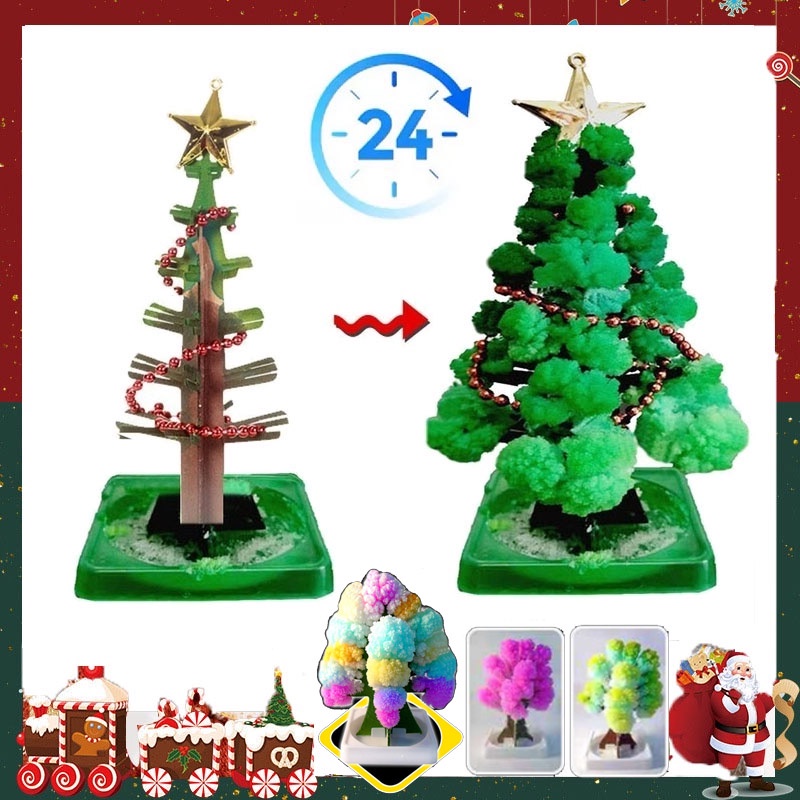 cod-พร้อมส่ง-e-ต้นคริสต์มาส-ต้นไม้วิทยาศาสตร์-magic-growing-christmas-tree-ของขวัญคริสต์มาส