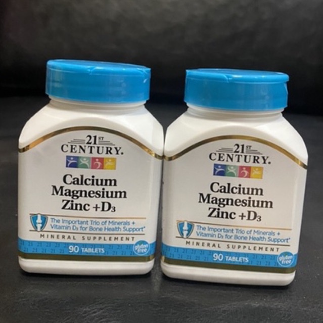 21st Century Calcium Magnesium Zinc+D3 90 tablet Shopee Thailand