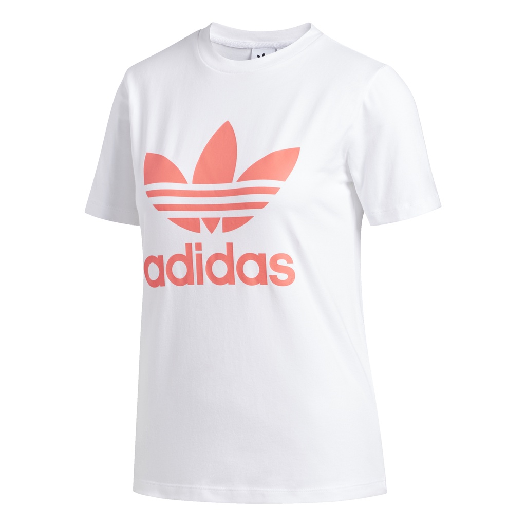adidas-ไลฟ์สไตล์-เสื้อยืด-trefoil-ผู้หญิง-สีขาว-fj9455