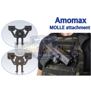 เพลตร้อยเสื้อเกราะ-เข็มขัดแบบระบบ Molle ยี่ห้อ Amomax (Molle Attachment)