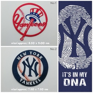 ตัวรีดติดเสื้อ baseball New York Yankees ตกแต่งเสื้อผ้า แจ๊คเก็ต Embroidered Iron on Patch  DIY