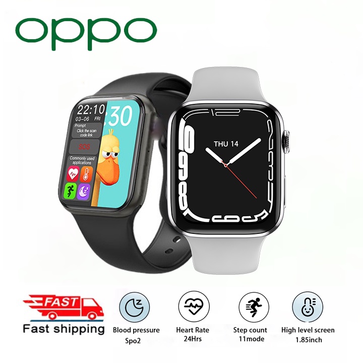 ราคาและรีวิว2023 New OPPO Smart Watch สมาร์ทวอทช์ รองรับภาษาไทย นาฬิกาสมาร์ทวอทช์ สัมผัสได้เต็มจอ นาฬิกาsport COD