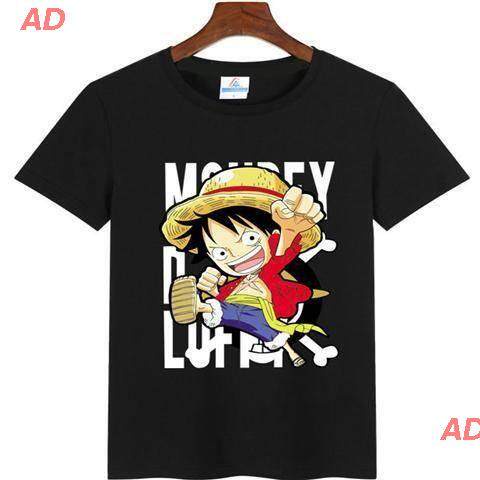 เสื้อยืดแขนสั้น-ad-เสื้อยืดยอดนิยม-anime-hoodiebaju-t-shirt-lelaki-one-piece-luffy-เสื้อ-one-piece-53