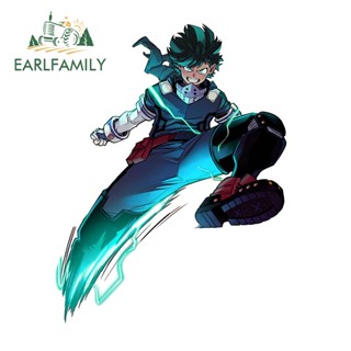 Earlfamily สติกเกอร์ไวนิล ลายการ์ตูนอนิเมะ My Hero Academia JDM ขนาด 13 ซม. x 10.4 ซม. สําหรับติดตกแต่งรถยนต์ หน้าต่าง รถจักรยานยนต์ แล็ปท็อป