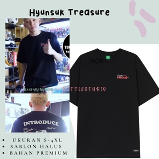 เสื้อยืดผ้าฝ้ายเสื้อยืด พิมพ์ลาย Hyunsuk Treasure DM ME ขนาดใหญ่ สําหรับผู้ชาย_11
