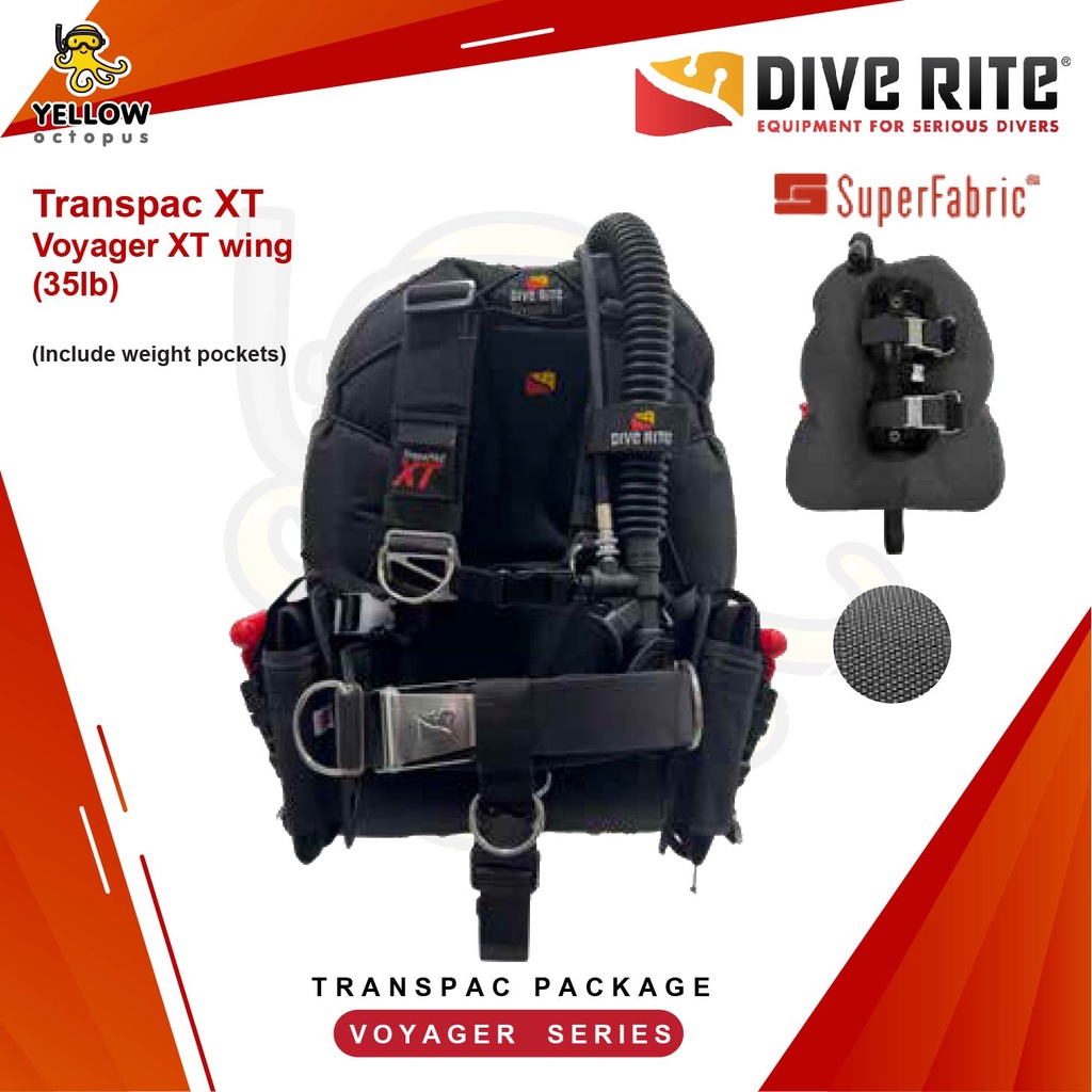 DIVE RITETranspac XT with Voyager XT wing (35lb) Shopee Thailand