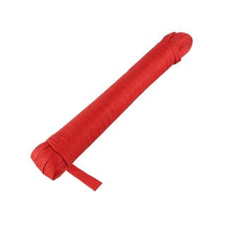 MODERNHOME  เชือกผ้าแบน 1/2 นิ้ว x 10 เมตร สีแดง เชือก สายรัด เชือกรัดของ