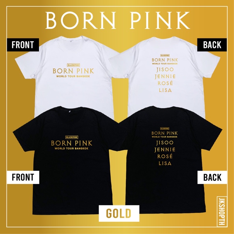 born-pink-world-tour-bkk-t-shirt-สกรีนหน้า-หลัง