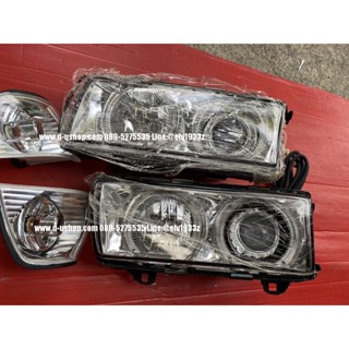 โคมไฟหน้าโปรเจคเตอร์ BMW E36 LED สำหรับ4 ประตู