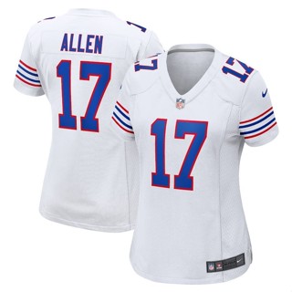 เสื้อกีฬารักบี้ NFL Buffalo Bills Rugby No. เสื้อกีฬาแขนสั้น ลายทีม Josh Allen Jersey 17 สําหรับผู้หญิง