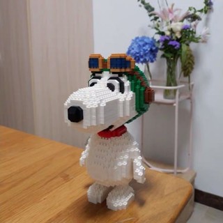 ขายดี ของเล่นตัวต่อเลโก้ รูปการ์ตูน Snoopy น่ารัก ขนาดเล็ก ของขวัญวันเกิด สําหรับเด็กผู้หญิง