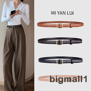 Bigmall- เข็มขัดคาดเอว ป้องกันรอยขีดข่วน หัวเข็มขัดสวยหรู ปรับได้ สําหรับผู้หญิง