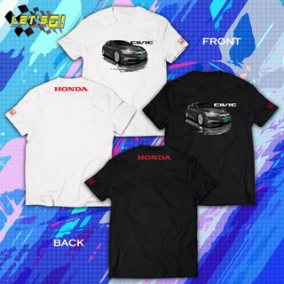 ☜Honda Civic T-shirt | COMBED COTTON T-SHIRT UNISEX | XS - 3XLเสื้อยืด