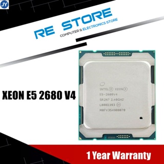 【พร้อมส่ง】intel Xeon E5 2680 v4 โปรเซสเซอร์ CPU 14 แกน 2.40GHz 35MB L3 แคช 120W sr2n7 LGA 2011-3