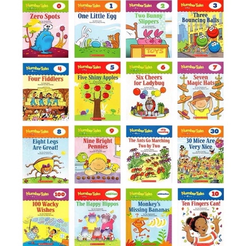 หนังสือหัดอ่านสำหรับเด็ก-scholastic-readers-number-tales-book-set