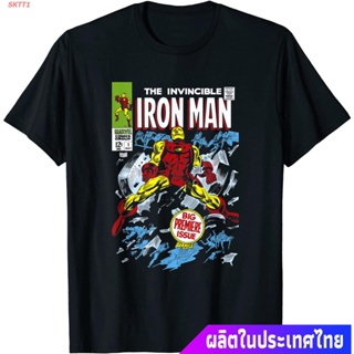 ผ้าฝ้ายแท้เสื้อยืดกีฬา Marvel Avengers Iron Man Big Premier Issue Clic Comic T-Shirt Mens Womens T-shirtsS-4XL_07