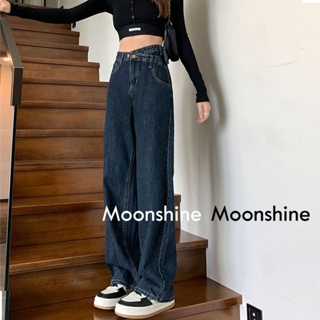 Moon  กางเกงขายาว กางเกงเอวสูง ย้อนยุค 2023 NEW Chic ทันสมัย Comfortable ทันสมัย A23L09V 36Z230909