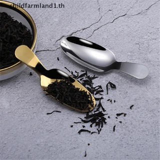 [childfarmland1] ช้อนสเตนเลส ขนาดเล็ก ด้ามจับสั้น สําหรับตักเครื่องเทศ น้ําตาล ชา กาแฟ เครื่องครัว [TH]