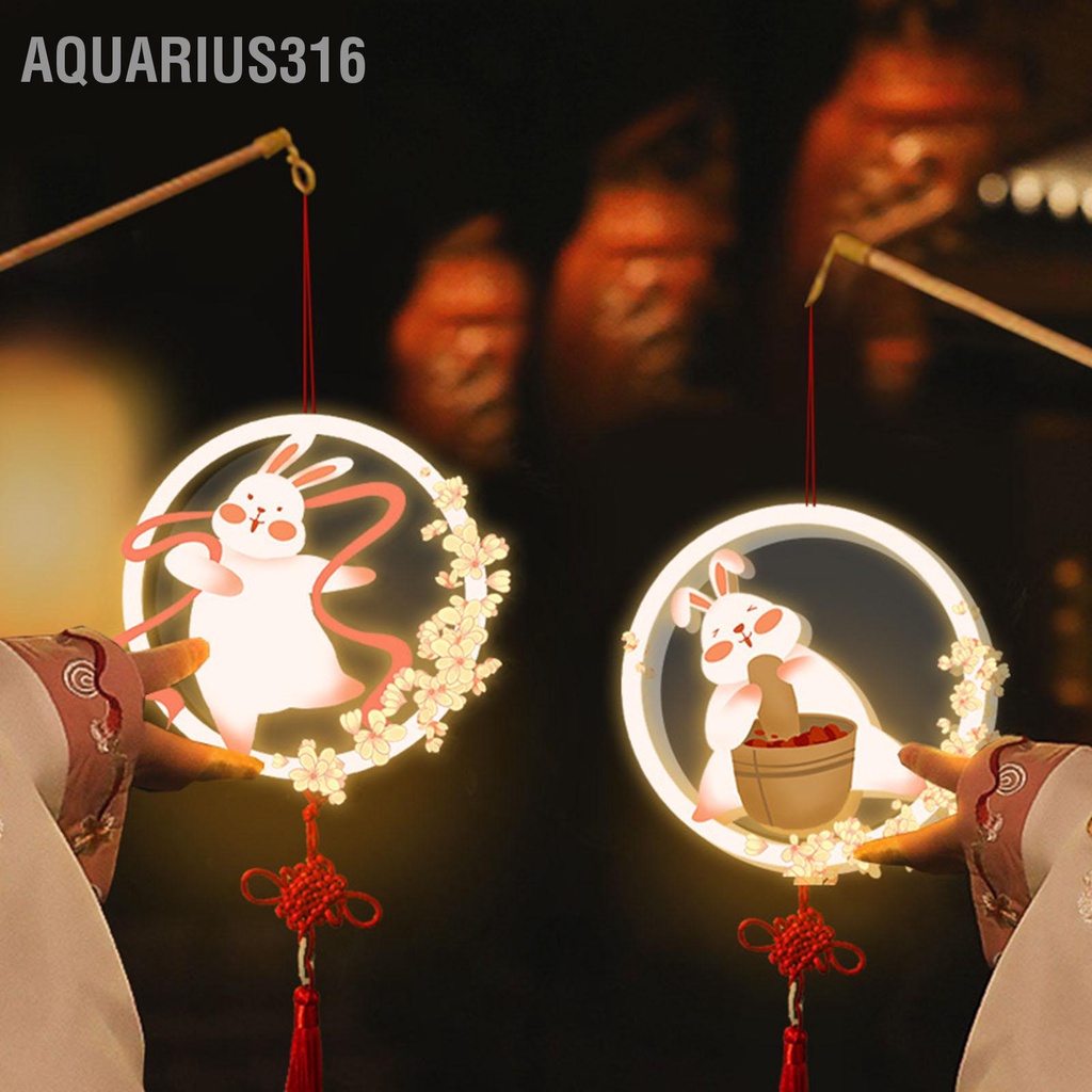 aquarius316-เทศกาลฤดูใบไม้ผลิของจีน-bunny-lantern-diy-handmade-2023-year-of-the-rabbit-handheld-สำหรับของขวัญเด็ก