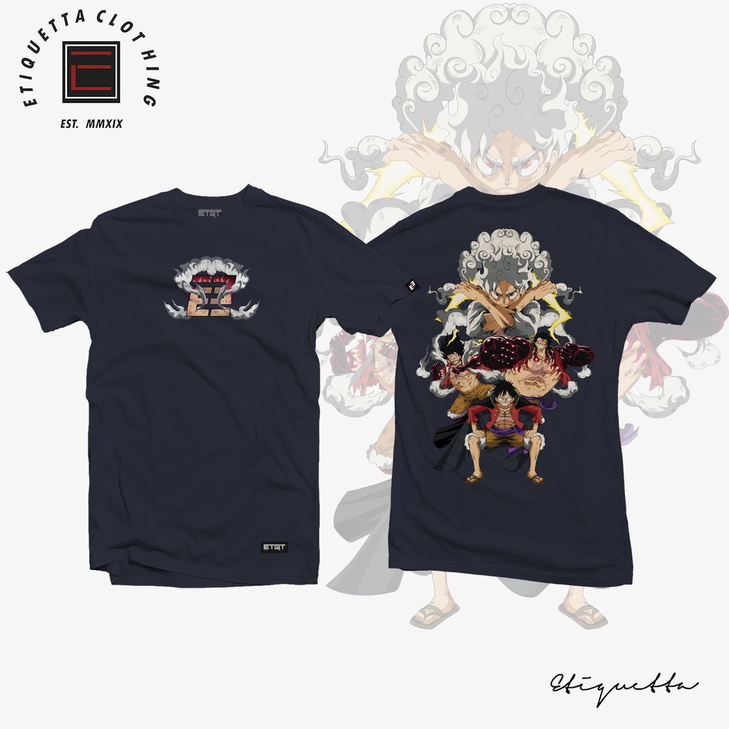 เสื้ออนิเมะ-etqt-one-piece-ลูฟี่เกียร์ฟอร์ม