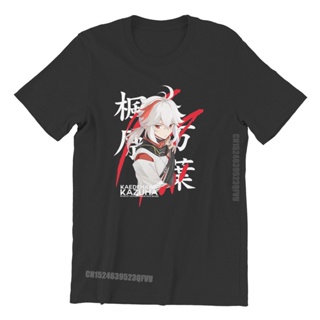 Cotton T-Shirt Genshin Impact Game Paimon Tshirts For Men Kaedehara Kazuha Soft Leisure Tee Men T Shirts Novelty Tr_05