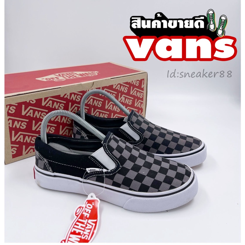 รองเท้าแฟชั่น-vans-slip-on-สีขาวล้วน-รองเท้าผ้าใบชายหญิง-รองเท้าทำงาน