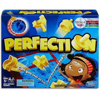 Hasbro Gaming Perfection Game for 1 or More Players Board Game C0432 Hasbro เกมกระดานเล่นเกม สําหรับผู้เล่น 1 คนขึ้นไป C0432