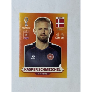 Kasper Schmeichel สติ๊กเกอร์สะสม ฟุตบอลโลก world cup 2022 Denmark ของสะสมทีมฟุตบอล เดนมาร์ก