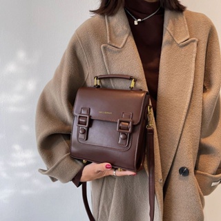 💕แฟชั่นย้อนยุค กระเป๋าเป้ผู้หญิง ความจุสูง คุณภาพสูง กระเป๋าเป้หนังนุ่ม✨4 สีให้เลือก กระเป๋าเป้ใบเล็ก