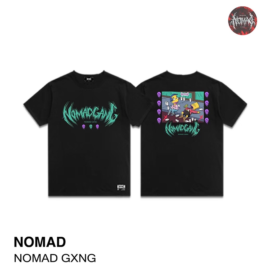 เสื้อยืด-oversize-ลายสตรีท-nomad-gxng-nomad-เสื้อผู้ชาย-ผู้หญิง