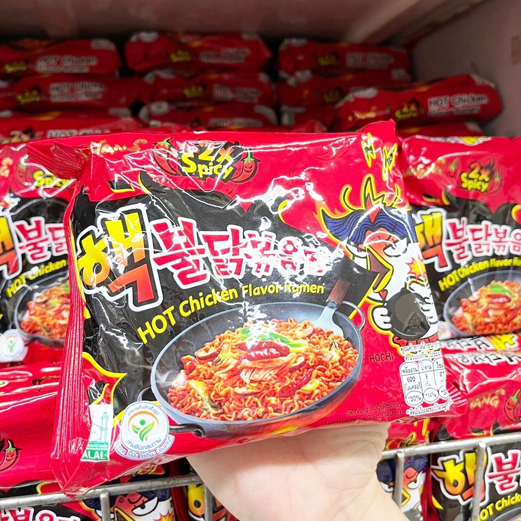 samyang-2x-spicy-buldak-spicy-chicken-ramen-140g-บะหมี่กึ่งสำเร็จรูปเกาหลี-มาม่าเกาหลี-มาม่าเผ็ด