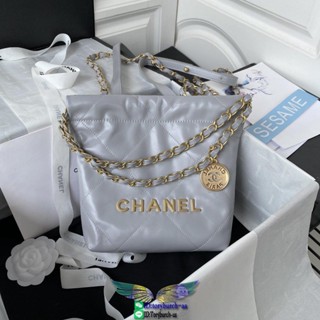 Ch 22 mini shopping handbag drawstring shoulder hobo tote tiny underarm shopper tot