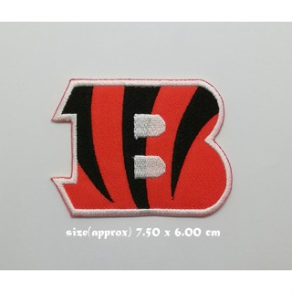 ตัวรีดติดเสื้อ Americasn football Cincinnati Bengals ตกแต่งเสื้อผ้า แจ๊คเก็ต Embroidered Iron on Patch  DIY