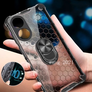 Ready Stock Phone Case OPPO A78 5G A17 A17k เคส New Hot Deals Casing with On-board Magnetic Support Honeycomb Technology Durable and Drop Resistant Camera Protective Hard Case เคสโทรศัพท